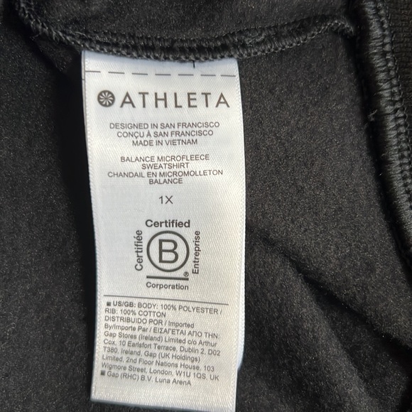NWT Athleta Balance Microfleece Sweatshirt - Picture 10 of 10
